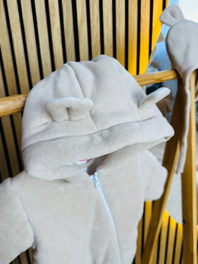 ❤ Комбез демісезонний велюр "Янголятко". Колір - Бежевий (#43081720) ✓ Anna Konvert