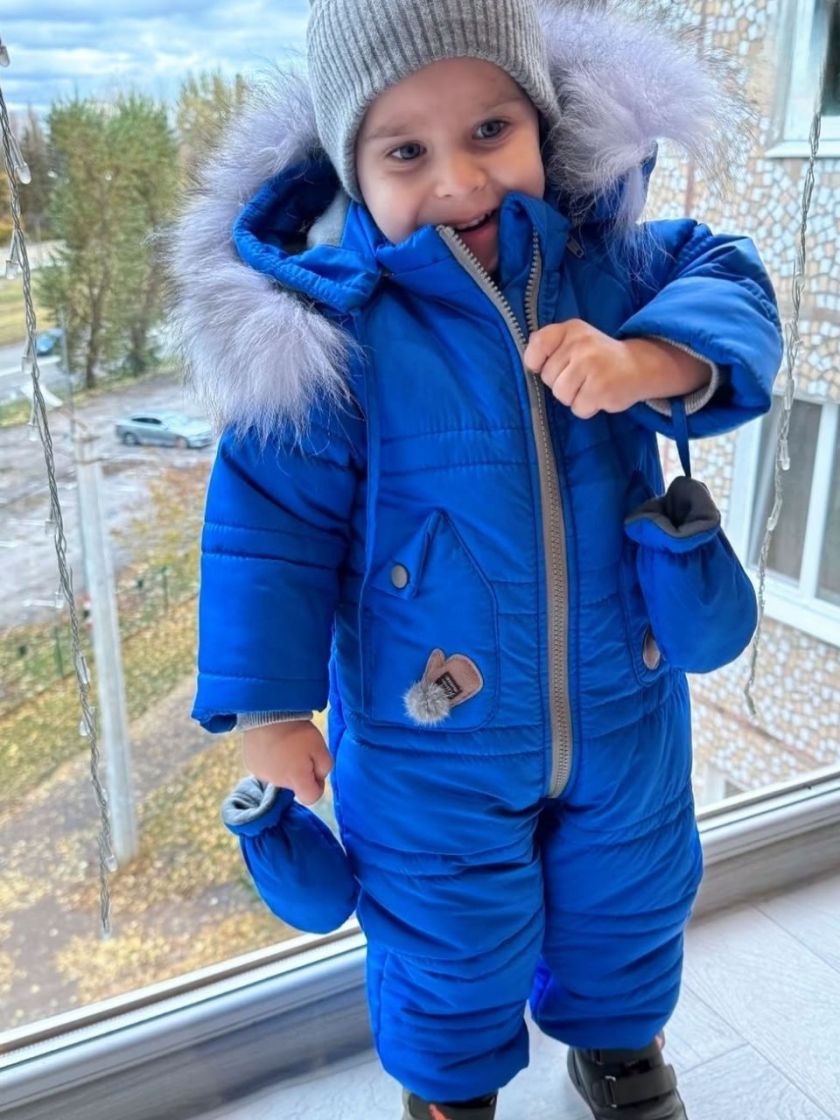 ❤ Комбінезон зимовий "Рукавичка". Колір - Синій. Розмір - 86 (#58016870) ✓ Anna Konvert