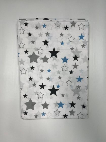 ❤ Змінна дитяча постіль, розмір підковдри 140 см на 110 см. Принт - Зірки різні з синім (#79517832) ✓ Anna Konvert 2