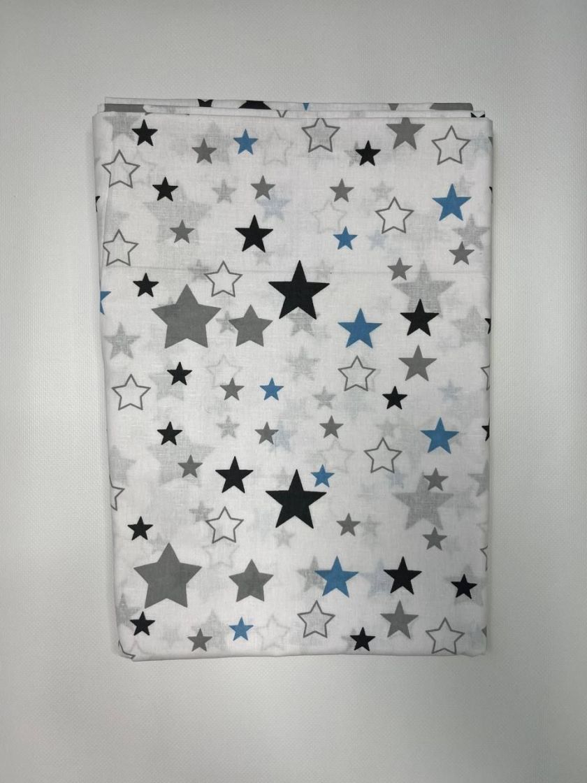 ❤ Змінна дитяча постіль, розмір підковдри 140 см на 110 см. Принт - Зірки різні з синім (#79517832) ✓ Anna Konvert