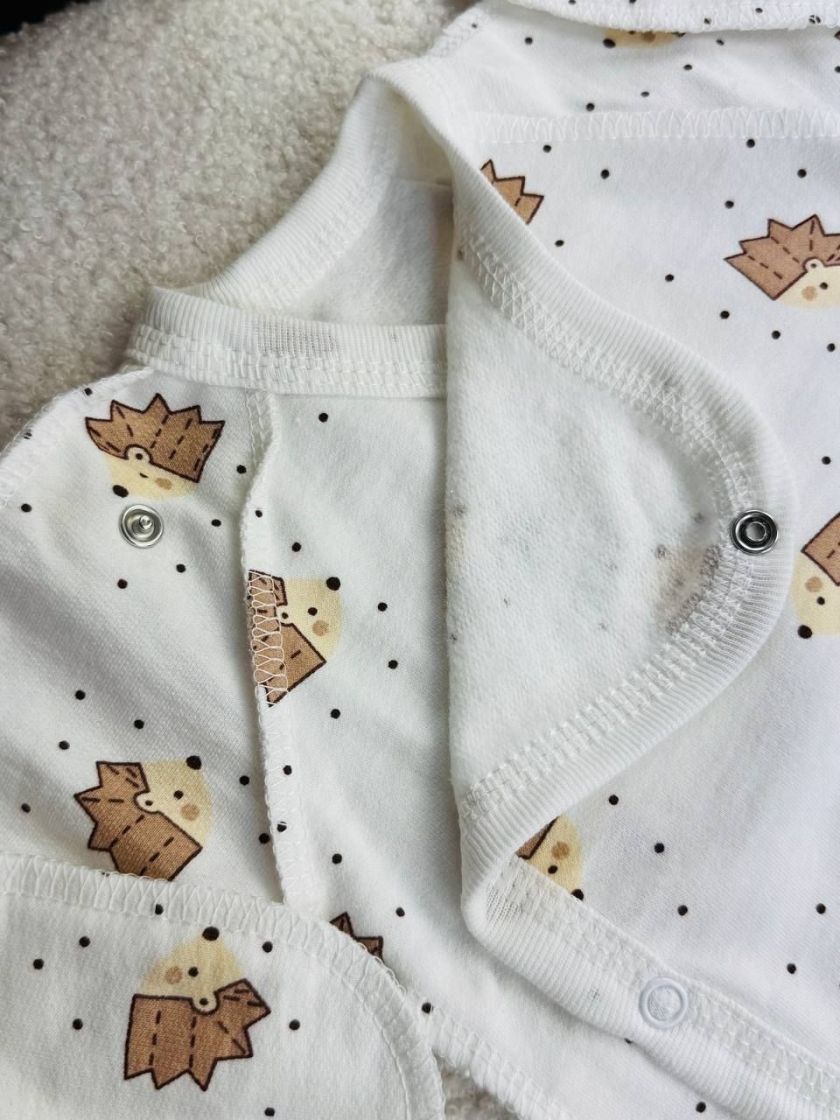 ❤ Комплект 3ка з сорочкою байка, Ромашка. Колір - Їжаки. Розмір - 56-62 (#25516363) ✓ Anna Konvert