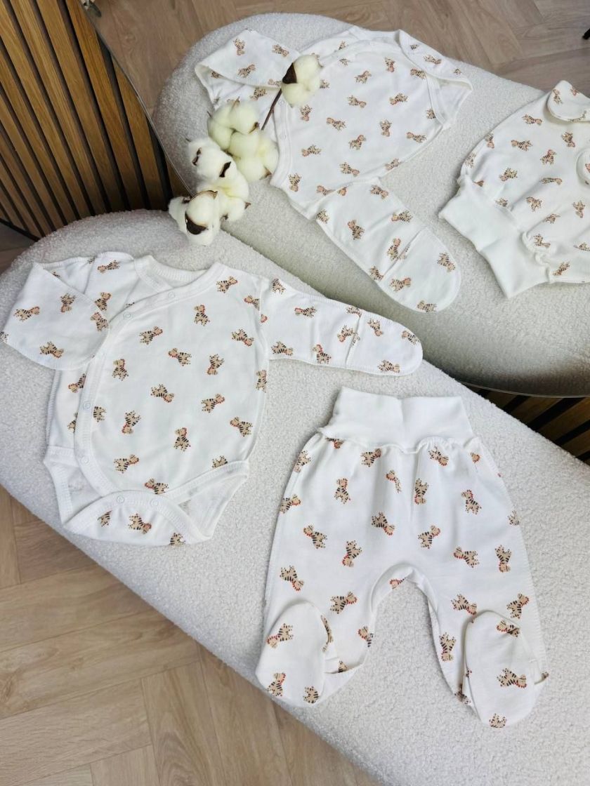 ❤ Комплект 2ка з боді, байка, Ромашка 56-62см. Принт - Жирафи маленькі. Розмір - 56-62 (#47949273) ✓ Anna Konvert