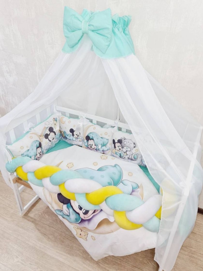 ❤ Набір преміум Бонна. Колір - Міккі бірюзовий "Солодких снів" (#73900581) ✓ Anna Konvert