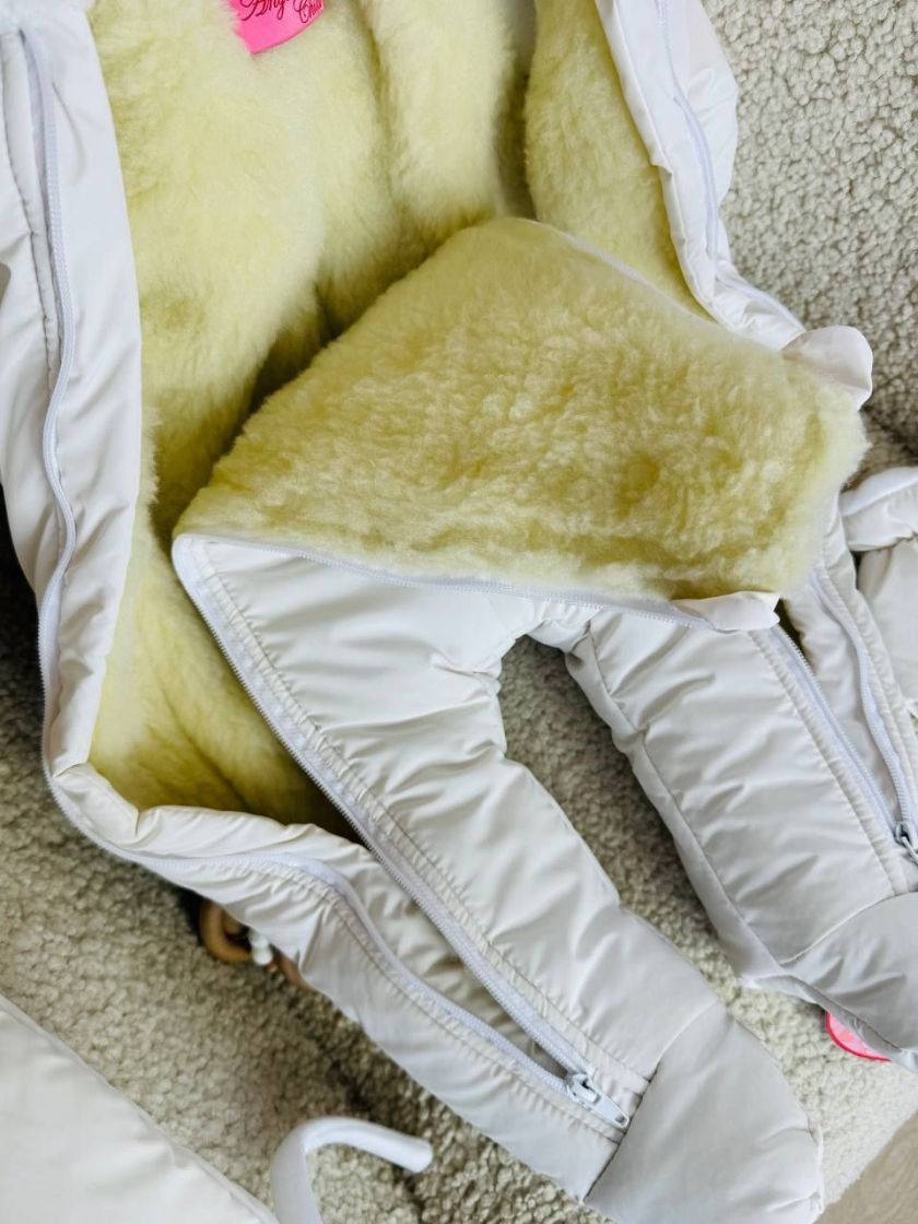 ❤ Зимовий комбінезон "Гном". Колір - Молочний. Розмір - 0-3 (#72591599) ✓ Anna Konvert