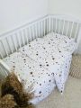 ❤ Змінна дитяча постіль, розмір підковдри 140 см на 110 см. Принт - Зірки різні на білому бежеві (#51458278) ✓ Anna Konvert