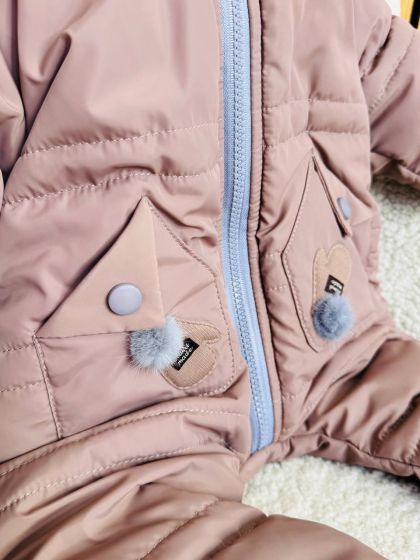 ❤ Комбез Рукавичка 0-3, 3-6, 6-9. Колір - Бежевий. Розмір - 3-6 (#40040426) ✓ Anna Konvert 2