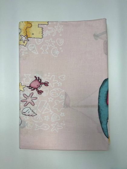 ❤ Змінна дитяча постіль, розмір підковдри 140 см на 110 см. Принт - Ведмідь моряк, на рожевому (#54442962) ✓ Anna Konvert 2