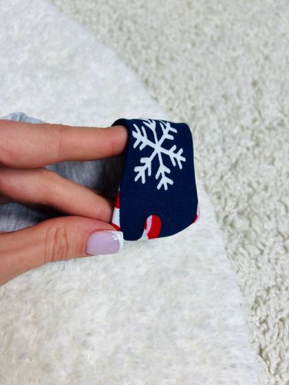 ❤ Чоловічок на байці з шапочкою новорічні. Принт - Сніжинки новорічні. Розмір - 74 (#29341212) ✓ Anna Konvert 2