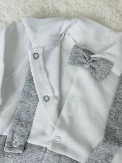 ❤ Чоловічок джентельмен з шапочкою. Колір - Сірий. Розмір - 56см (#79011144) ✓ Anna Konvert 2