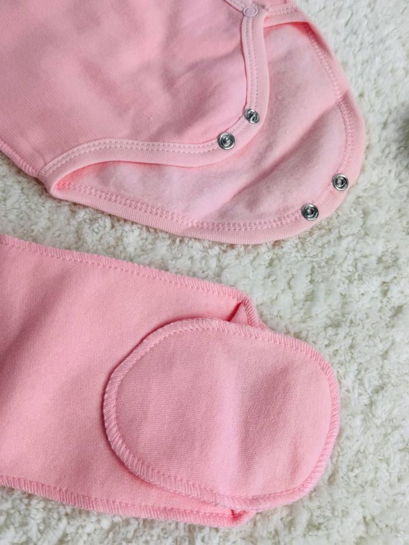 ❤ Комплект 3ка з боді, байка 56р. Принт - Наше Щастя рожевий (#19692650) ✓ Anna Konvert