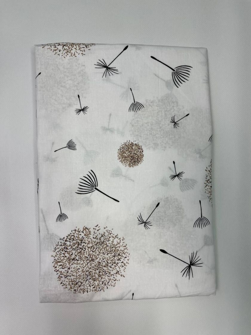 ❤ Змінна дитяча постіль, розмір підковдри 140 см на 110 см. Принт - Кульбаби маленькі з бежем (#49897546) ✓ Anna Konvert