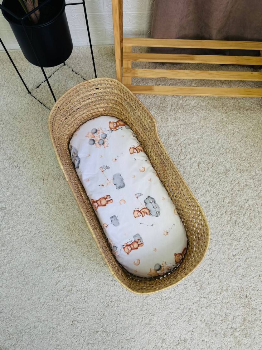 ❤ Простирадло непромакаюче у візочок на гумці. Принт - Ведмідь з вудкою (#62799736) ✓ Anna Konvert