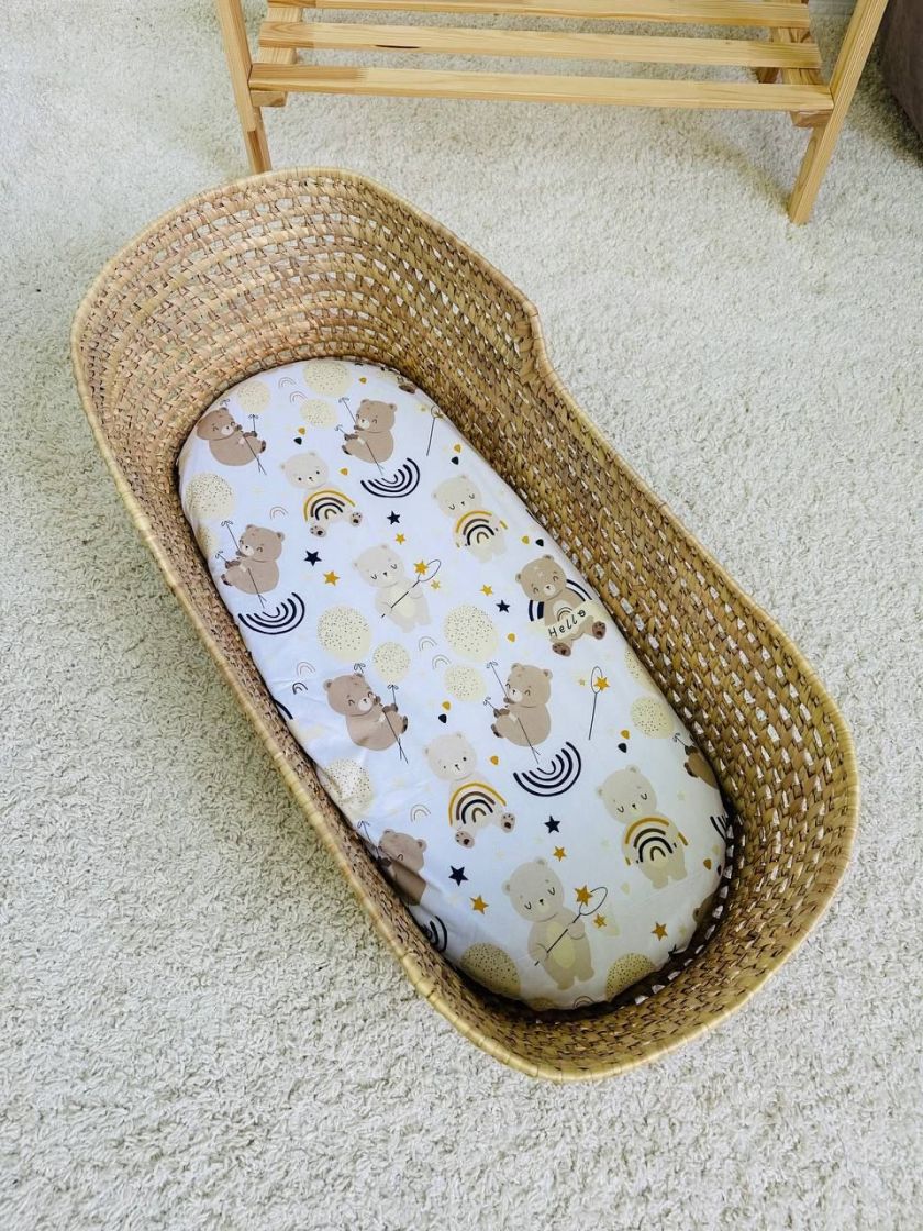 ❤ Простирадло непромакаюче у візочок на гумці. Принт - Ведмеді з веселкою (#48627033) ✓ Anna Konvert