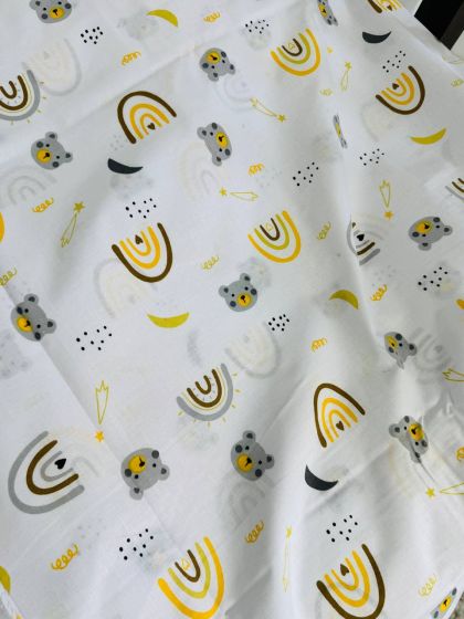 ❤ Змінна дитяча постіль, розмір підковдри 140 см на 110 см. Принт - Веселки жовті (#72734517) ✓ Anna Konvert 2