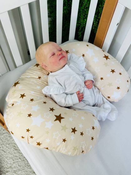 ❤ Подушка для годування, подушка у чохлі-з'ємний. Принт - Зірки на бежевому (#44962002) ✓ Anna Konvert 2