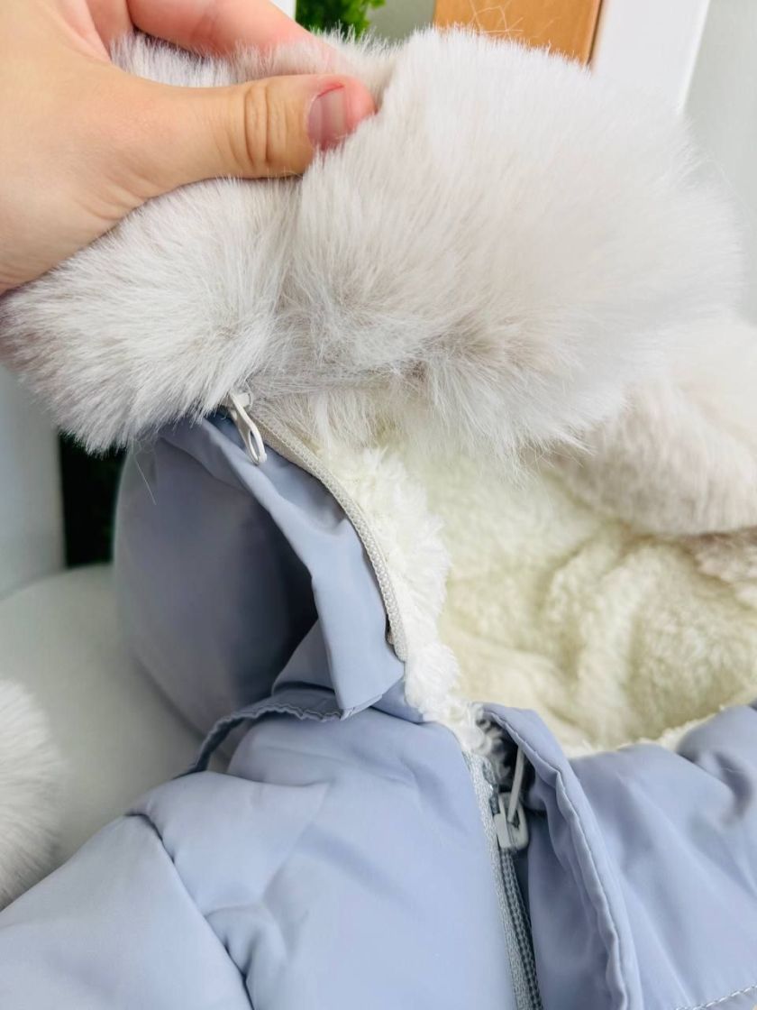 ❤ Комбез-мішок зимовий, 0-6 міс. "Ведмежа на місяці". Колір - Сірий (#92642535) ✓ Anna Konvert