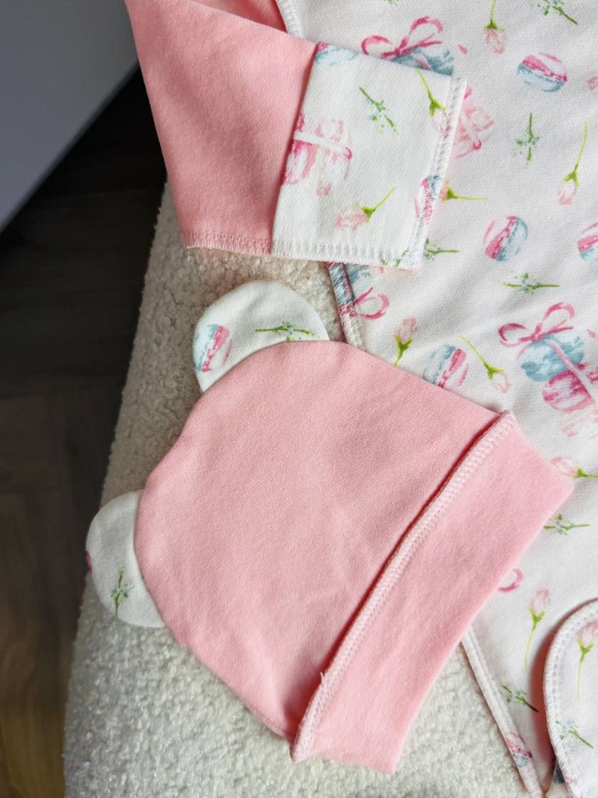 ❤ Чоловічок з шапочкою "Метелик", байка, 56р. БО. Принт - Макарун. Розмір - 56см (#48927675) ✓ Anna Konvert