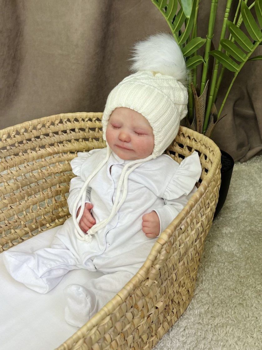 ❤ Шапка зимова, 0-6 міс. Колір - Молочна (#56881420) ✓ Anna Konvert