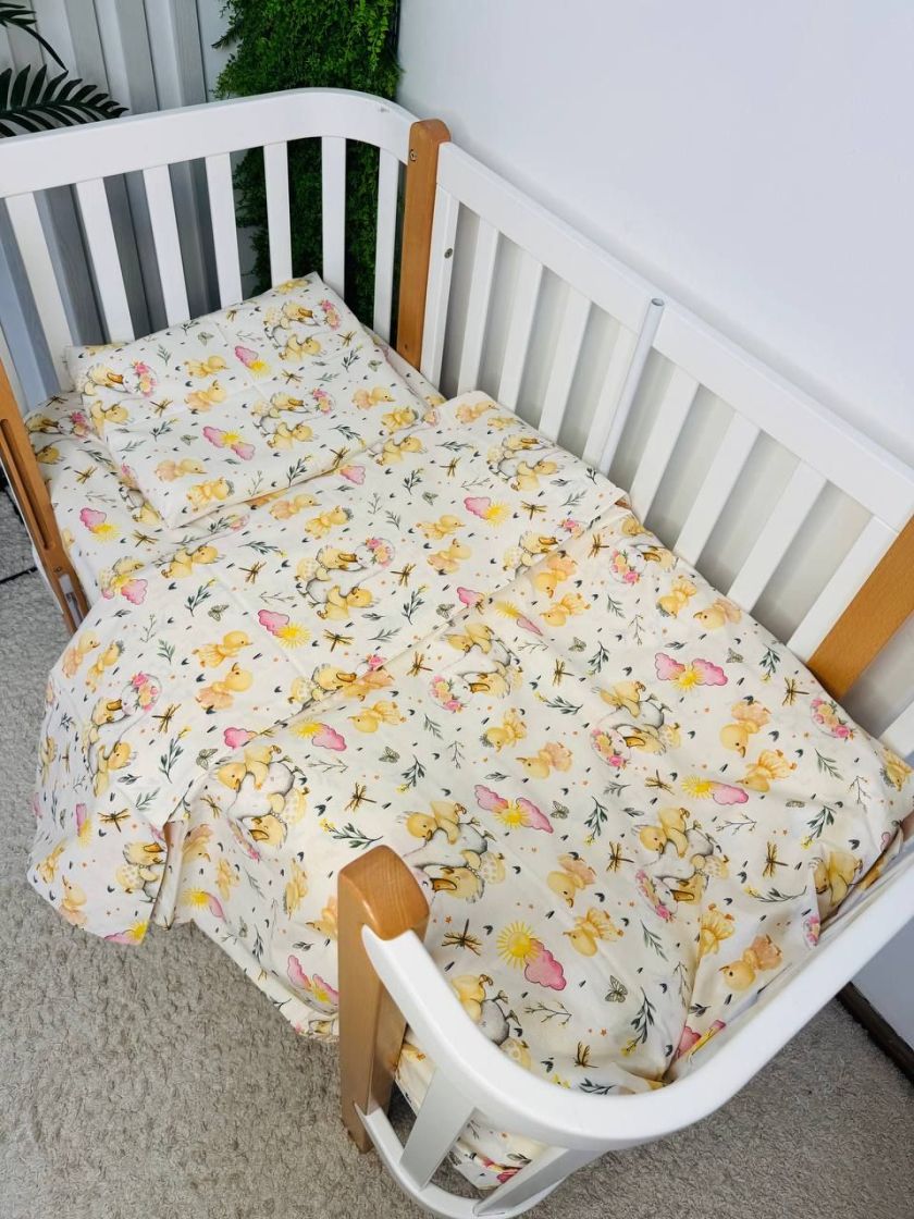 ❤ Змінна дитяча постіль, розмір підковдри 140 см на 110 см. Принт - Каченята (#93811359) ✓ Anna Konvert