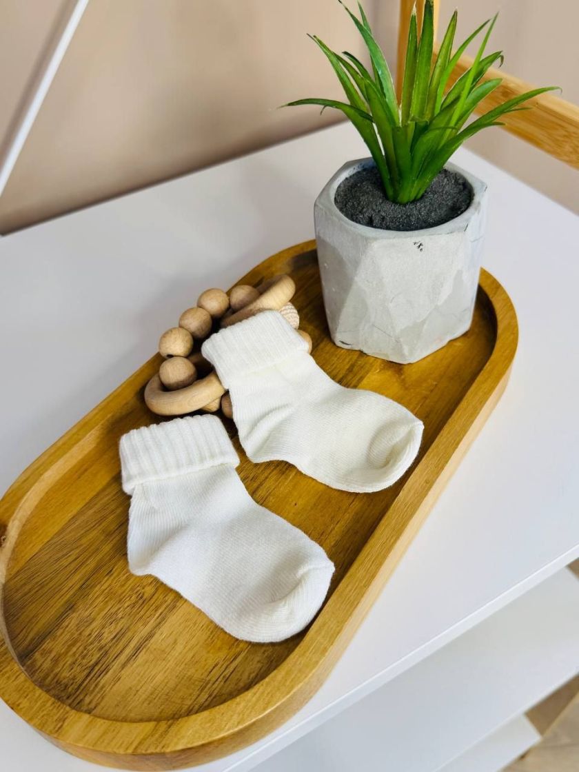 ❤ Шкарпетки без утеплення, 0-3міс. Колір - Молочний (#64137771) ✓ Anna Konvert