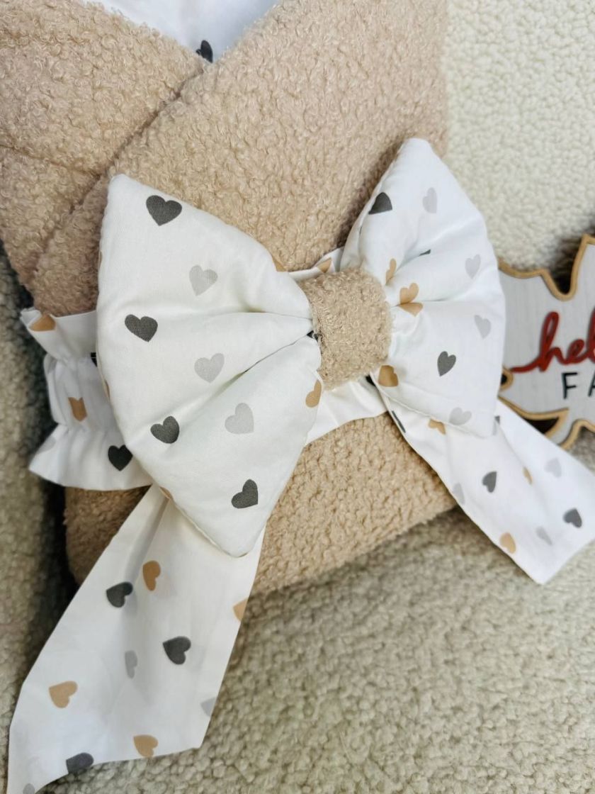 ❤ Демісезонний конверт-плед бараш. Колір - Пісочний серця різні (#6353155) ✓ Anna Konvert