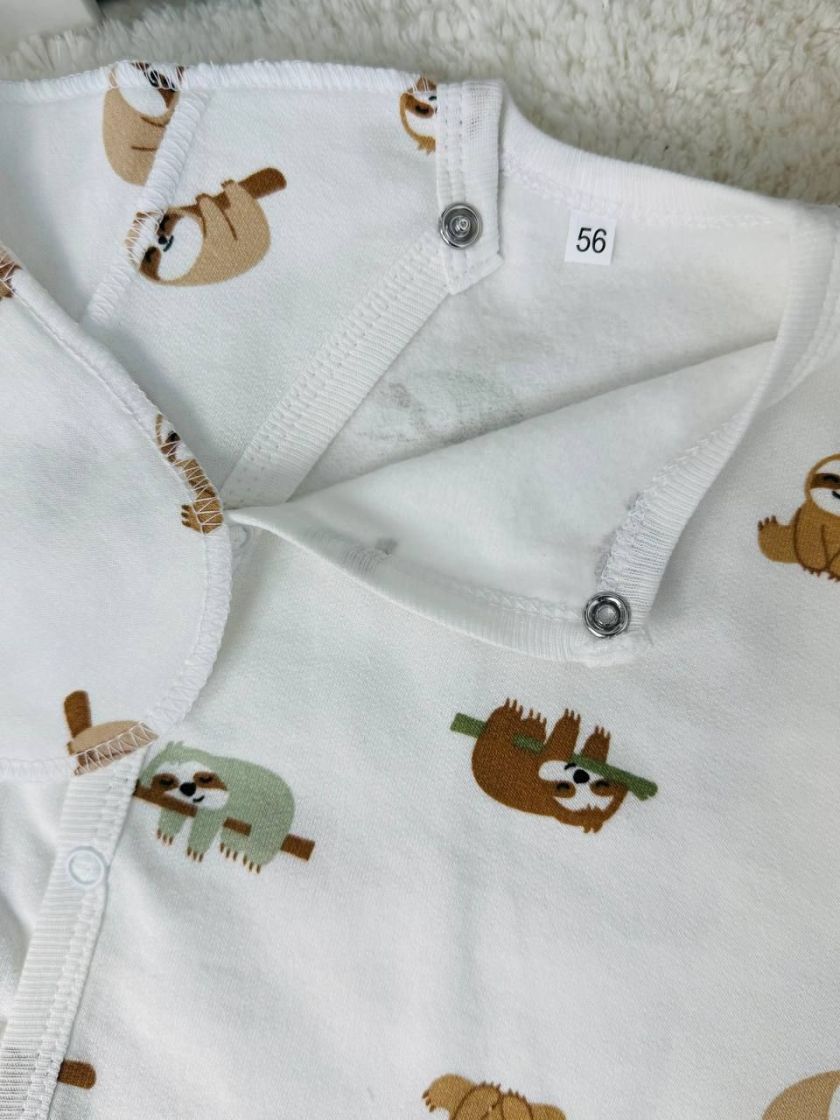 ❤ Комплект 3ка з боді, байка 56р. Принт - Ленивці на вітках (#77338122) ✓ Anna Konvert