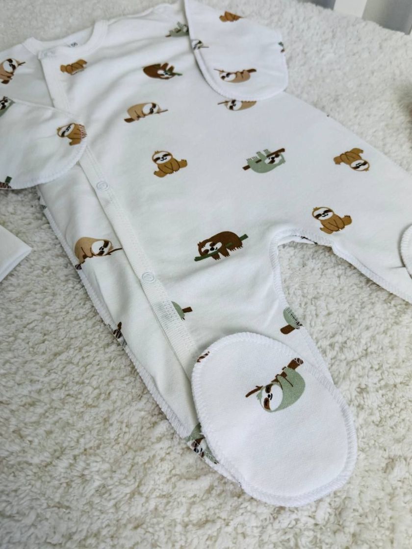 ❤ Чоловічок з шапочкою байка, 56-62см. Принт - Ленивці на вітках (#90820670) ✓ Anna Konvert