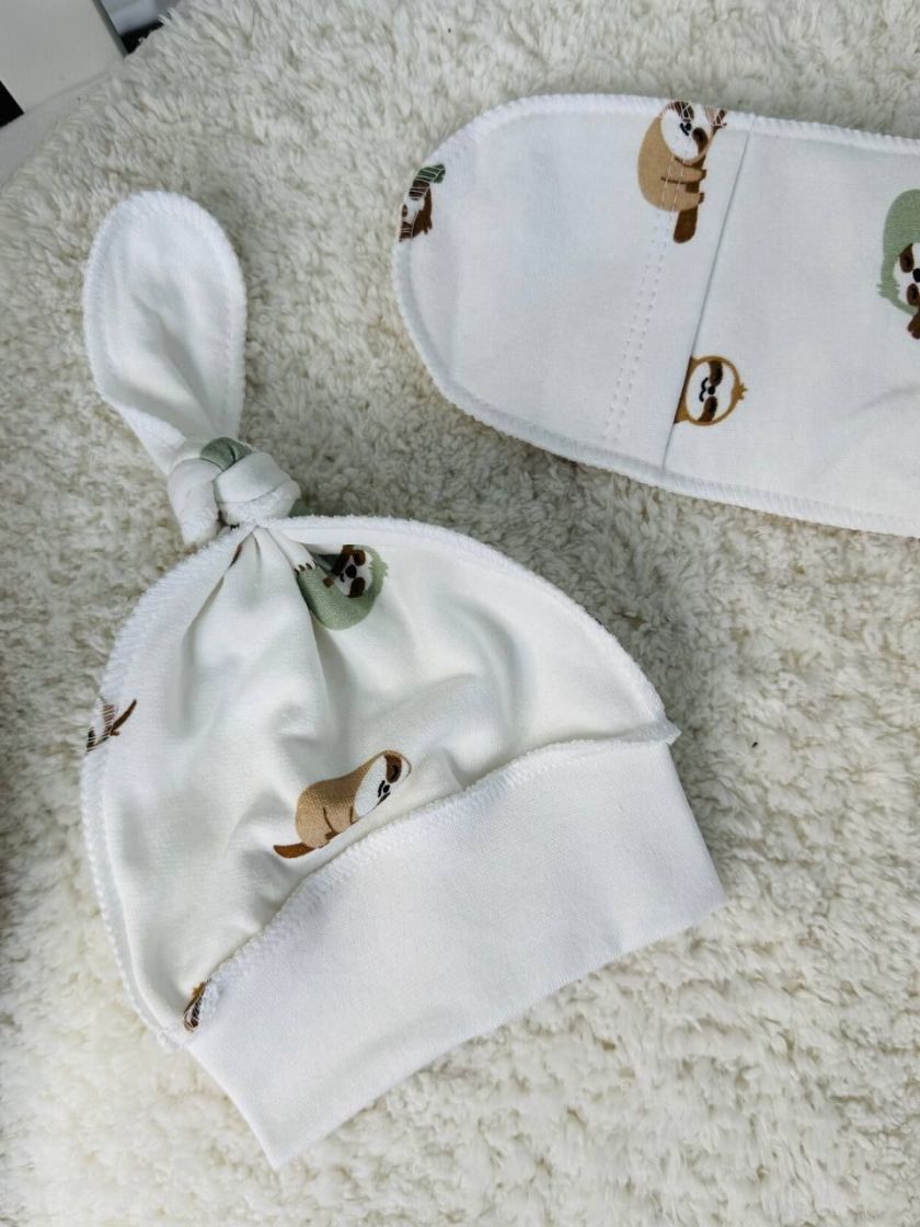 ❤ Чоловічок з шапочкою байка, 56-62см. Принт - Ленивці на вітках (#90820670) ✓ Anna Konvert