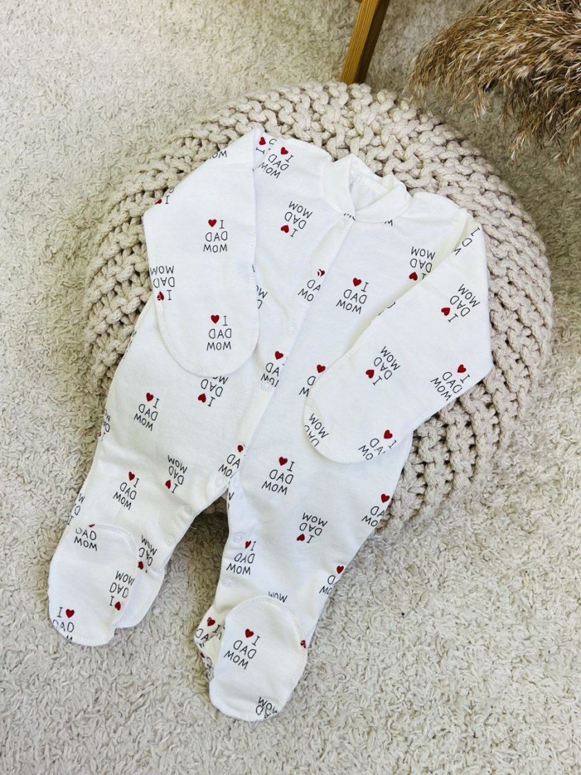 ❤ Чоловічок байка. Колір - I love mom dad. Розмір - 62-68 (#13234130) ✓ Anna Konvert