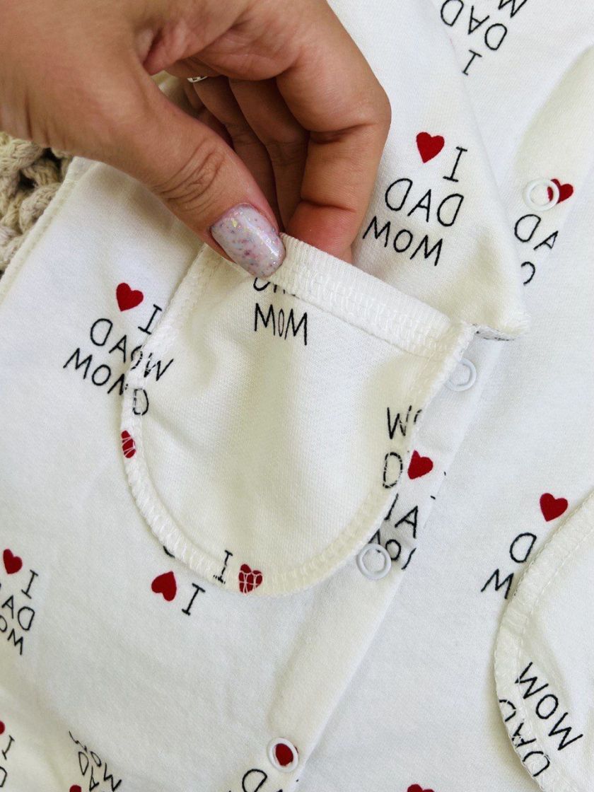 ❤ Чоловічок байка. Колір - I love mom dad. Розмір - 62-68 (#13234130) ✓ Anna Konvert