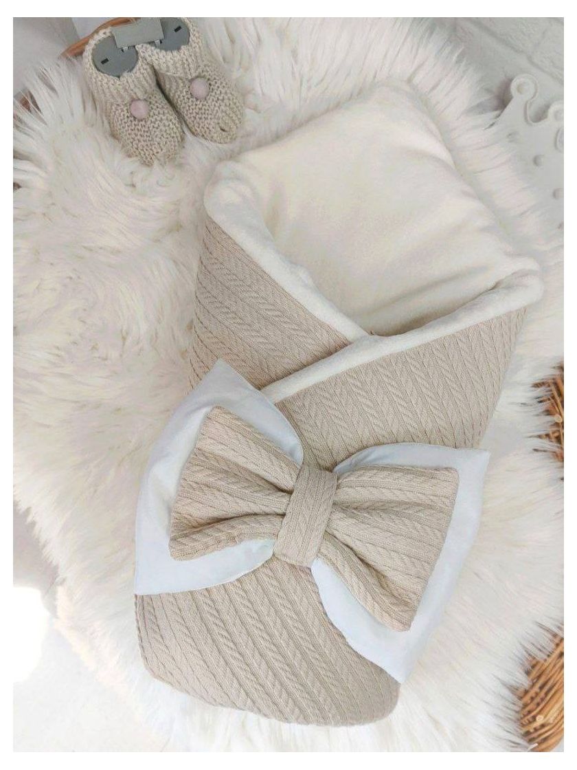 ❤ Конверт "Косичка" зима, на махрі. Колір - Бежевий (#46587325) ✓ Anna Konvert