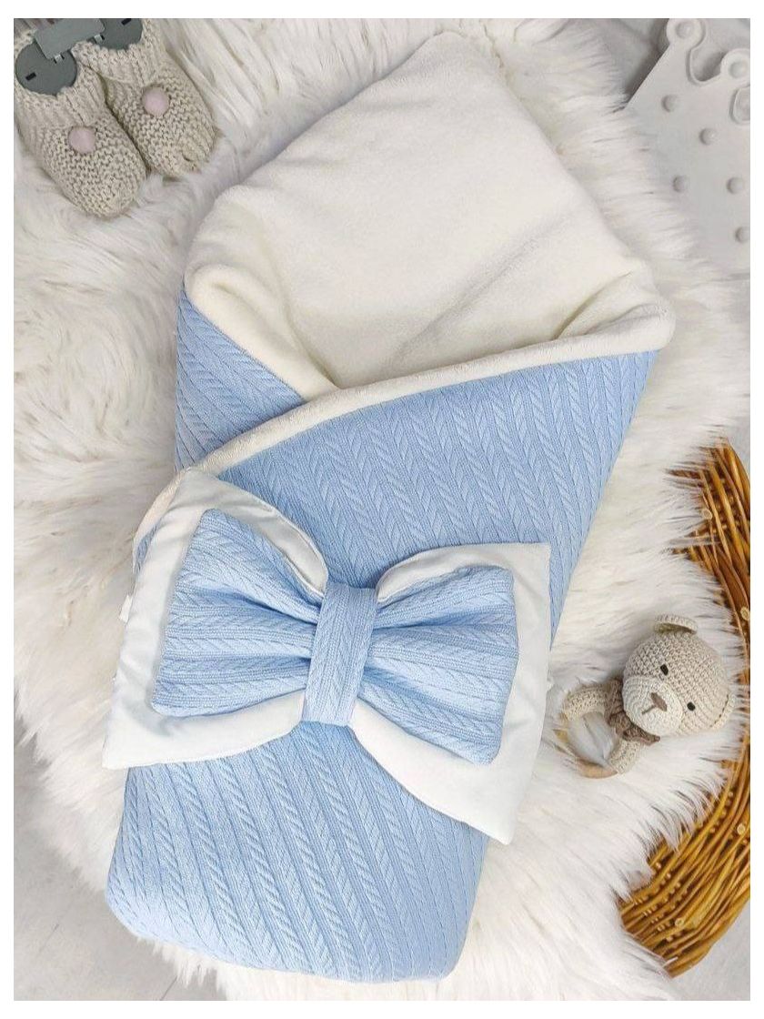 ❤ Конверт "Косичка" зима, на махрі. Колір - Блакитний (#76067666) ✓ Anna Konvert