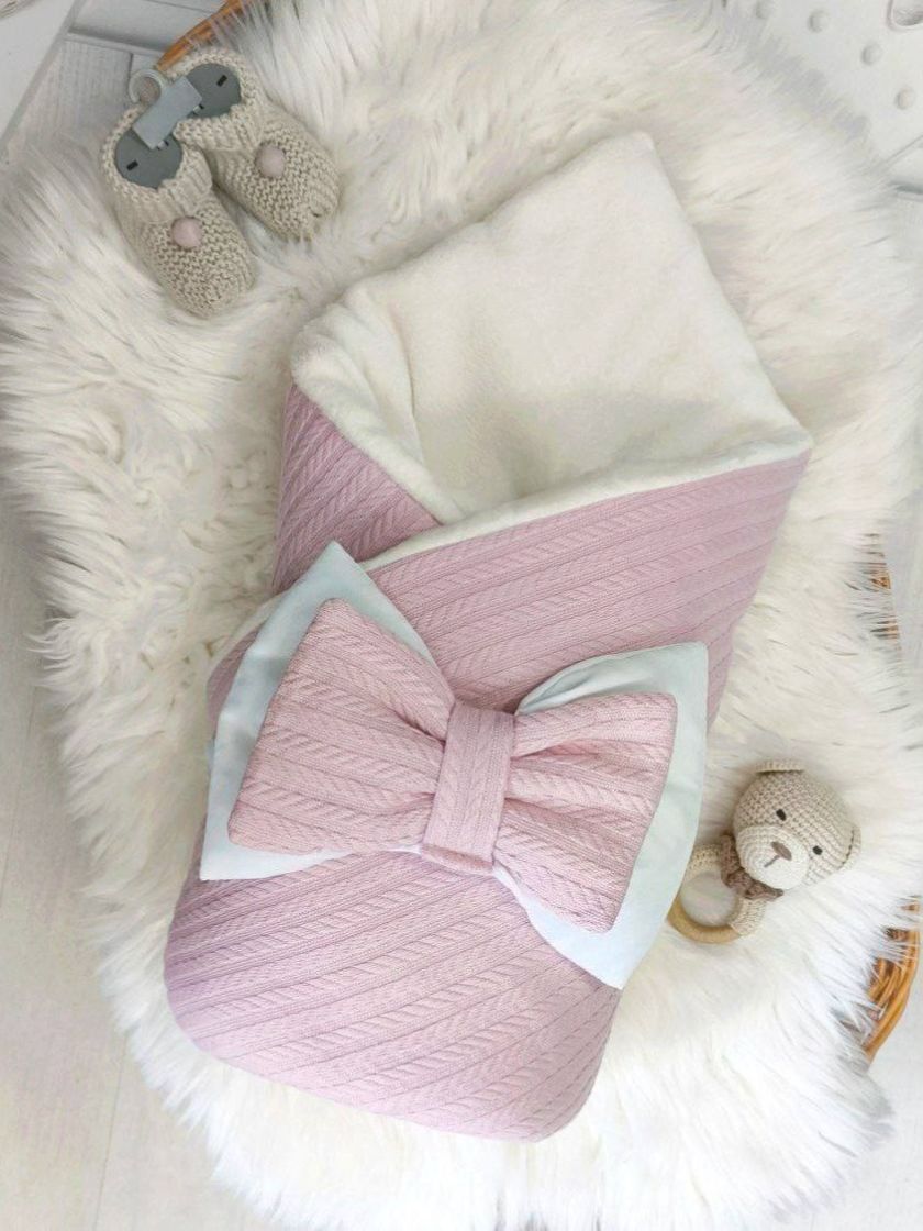 ❤ Конверт "Косичка" зима, на махрі. Колір - Пудровий (#14628867) ✓ Anna Konvert