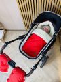 ❤ Зимовий конверт у візочок люльку Бебі, 70% вовни, Червоний, 0-6 міс (#0376) ✓ Anna Konvert