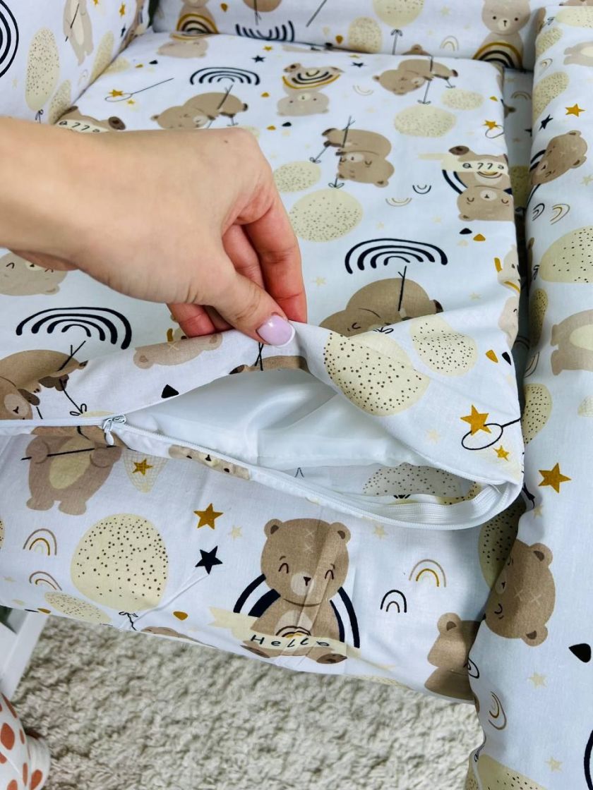 ❤ Набір у ліжко 9в1 суцільні. Принт - Ведмідь з веселками (#92337239) ✓ Anna Konvert