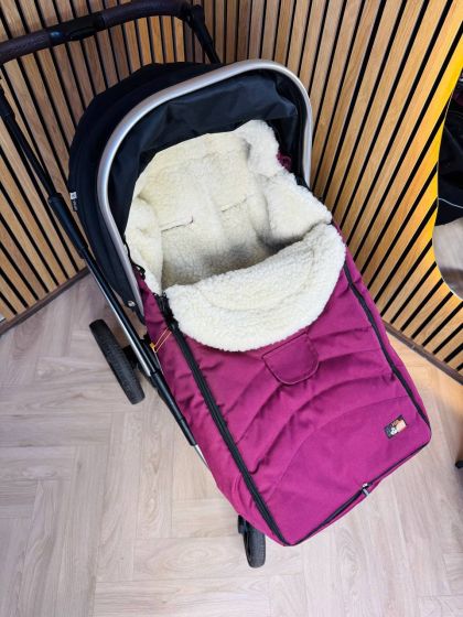 ❤ Зимовий конверт у прогулянковий візочок, санчата Maxi ForKids, 70% вовни, Бордовий, 1-3,5 років (#0381) ✓ Anna Konvert 2