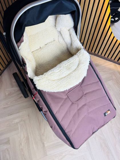 ❤ Зимовий конверт у прогулянковий візочок, санчата Maxi ForKids, 70% вовни, Шоколад, 1-3,5 років (#0382) ✓ Anna Konvert 2