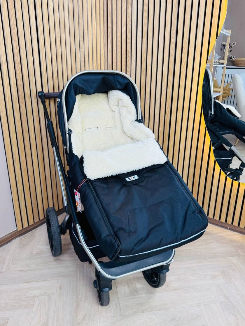 ❤ Зимовий конверт у прогулянковий візочок, санчата Ideal ForKids 1,5 - 3 роки. Колір - Чорний (#44919368) ✓ Anna Konvert
