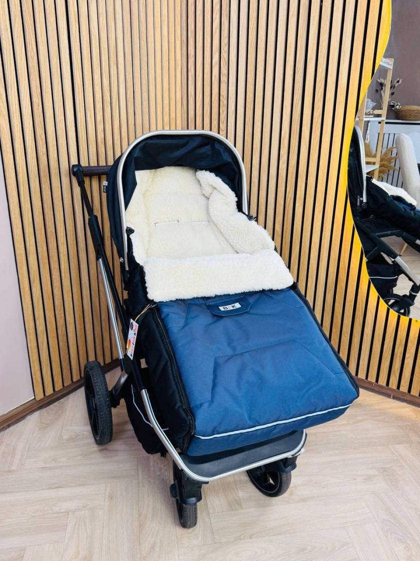 ❤ Зимовий конверт у прогулянковий візочок, санчата Ideal ForKids 1,5 - 3 роки. Колір - Синій (#84563352) ✓ Anna Konvert