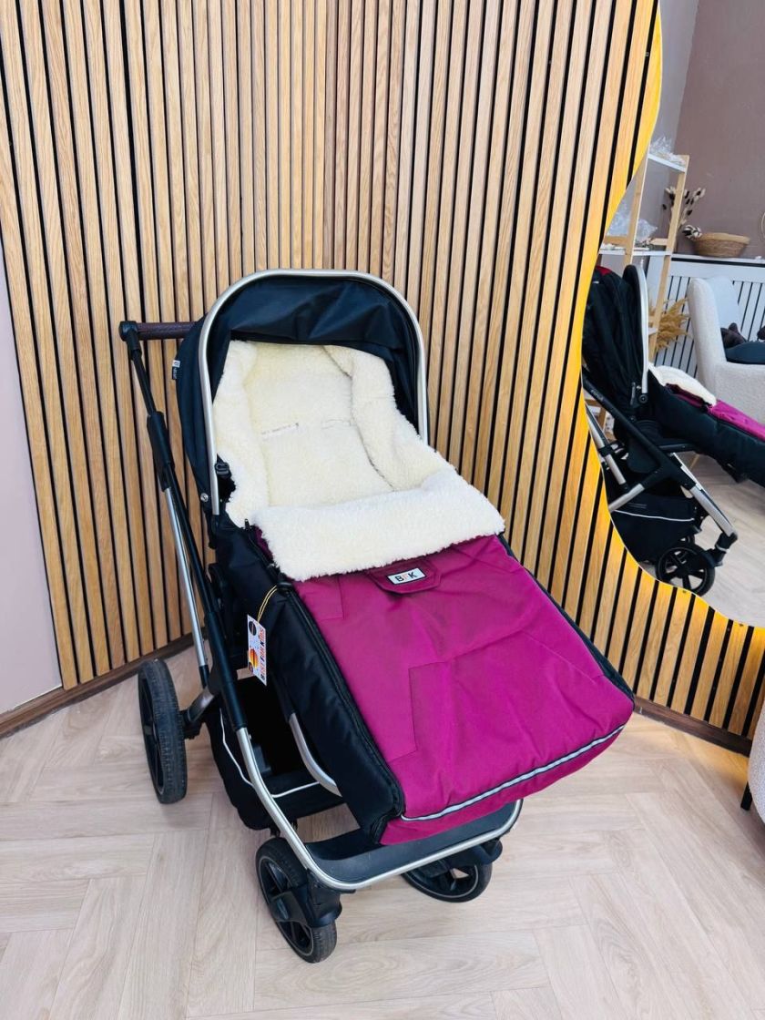 ❤ Зимовий конверт у прогулянковий візочок, санчата Ideal ForKids 1,5 - 3 роки. Колір - Бордовий (#86134697) ✓ Anna Konvert