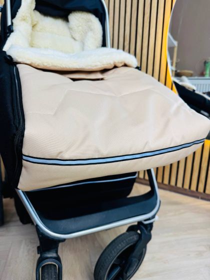 ❤ Зимовий конверт у прогулянковий візочок, санчата Ideal ForKids 1,5 - 3 роки. Колір - Бежевий (#8564752588) ✓ Anna Konvert 2