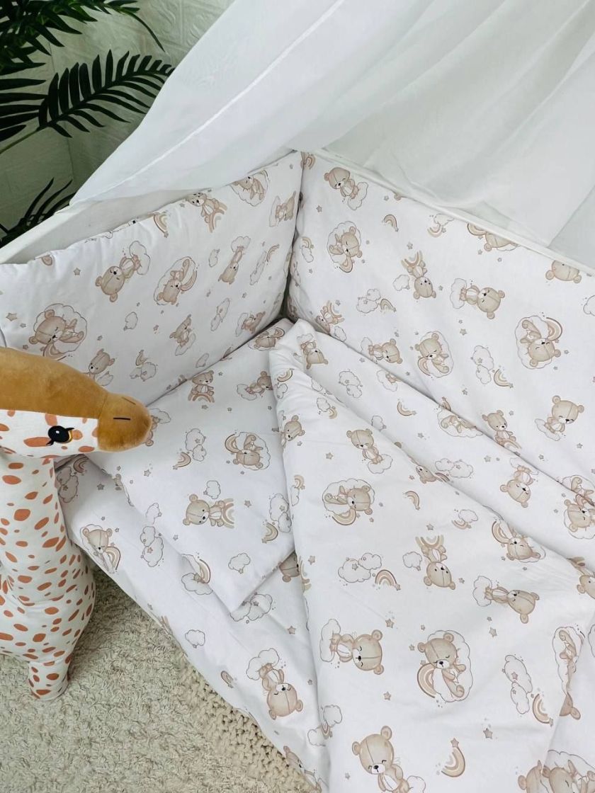❤ Набір у ліжко 9в1 суцільні. Принт - Ведмедикі сплячі, невзрачні (#28495988) ✓ Anna Konvert