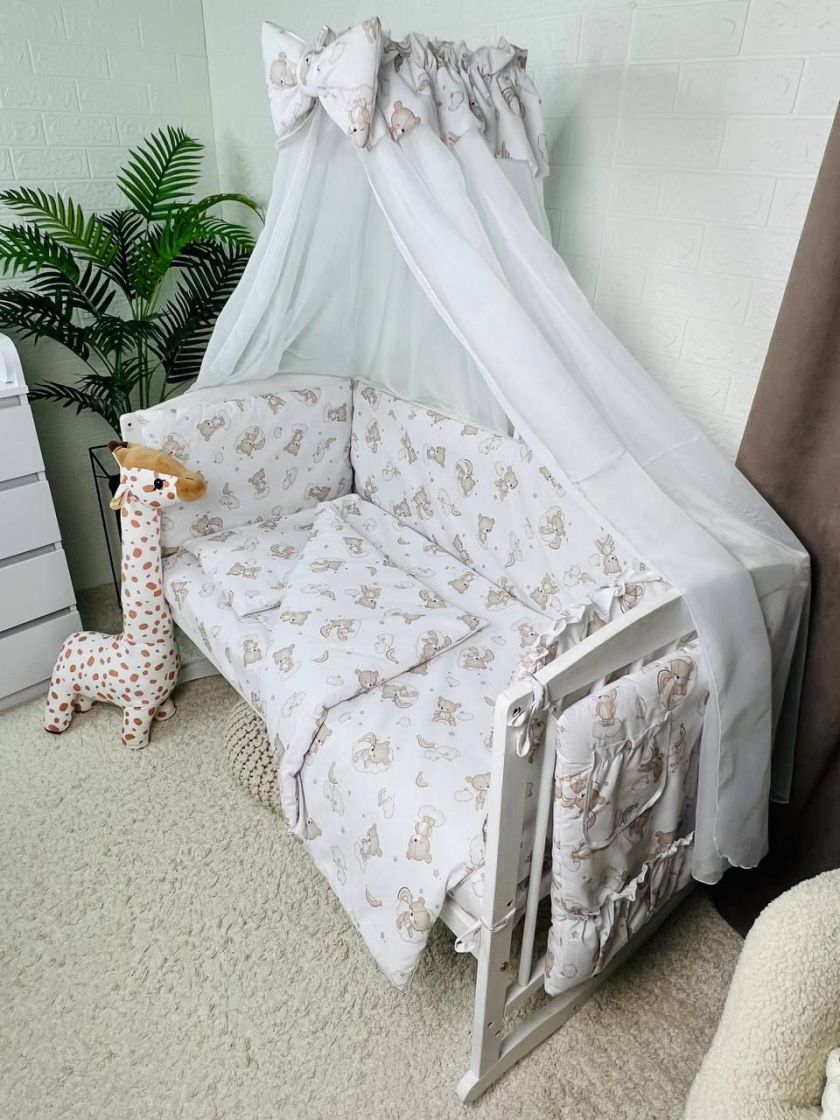 ❤ Набір у ліжко 9в1 суцільні. Принт - Ведмедикі сплячі, невзрачні (#28495988) ✓ Anna Konvert