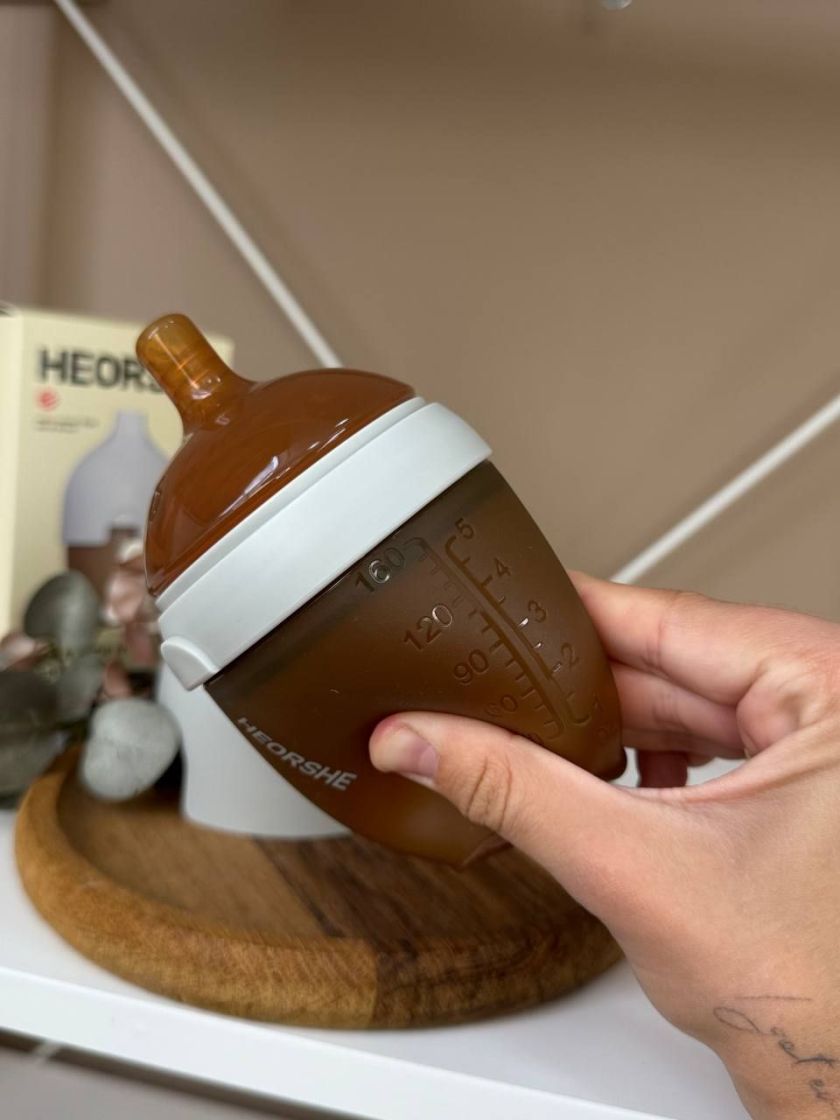 ❤ Пляшечка HEORSHE. Колір - Сірий. Розмір - 160 мл (#82006057) ✓ Anna Konvert