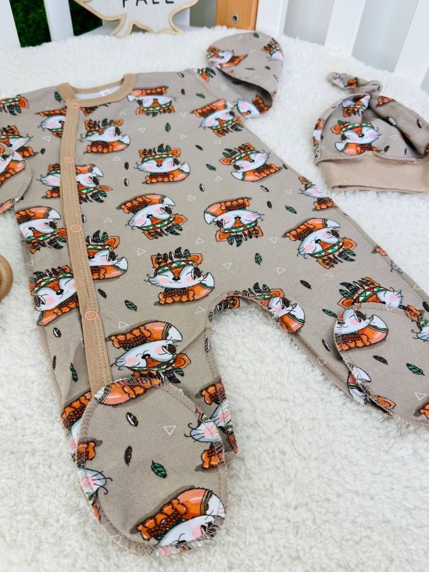 ❤ Чоловічок з шапочкою байка, 56-62см. Принт - Лисеня індеїць (#67656255) ✓ Anna Konvert