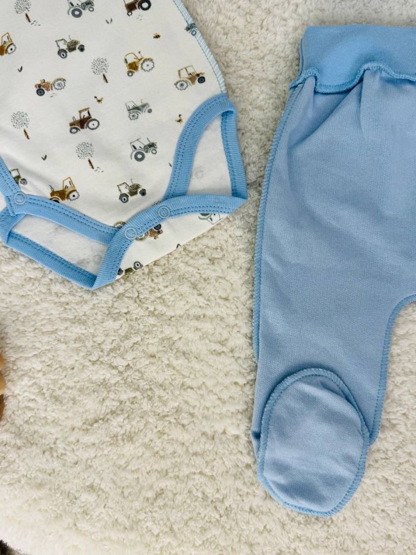 ❤ Комплект 3ка з боді, байка 56р. Принт - Тракторці (#88246622) ✓ Anna Konvert