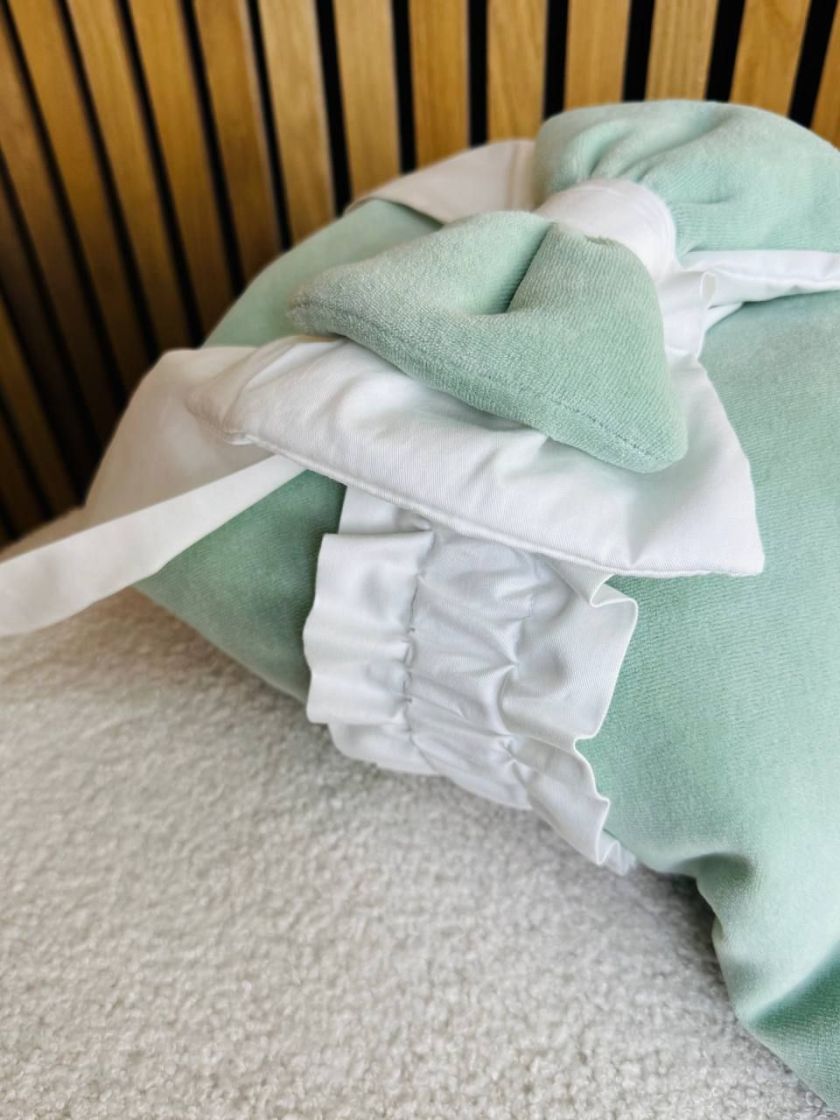 ❤ Конверт демісезонний велюр "Янголятко". Колір - М'ята (#72110204) ✓ Anna Konvert