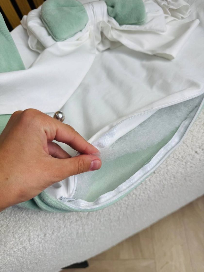 ❤ Конверт демісезонний велюр "Янголятко". Колір - М'ята (#72110204) ✓ Anna Konvert