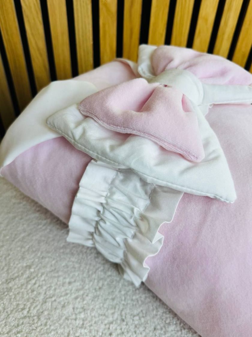 ❤ Конверт демісезонний велюр "Янголятко". Колір - Рожевий (#92113232) ✓ Anna Konvert