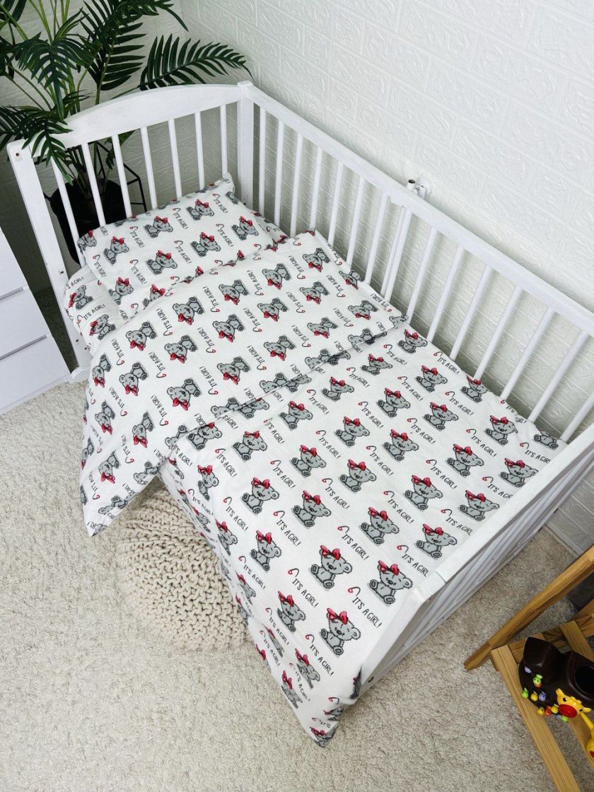 ❤ Змінна дитяча постіль байкова, 140*110. Принт - It`s a GIRL (#81119937) ✓ Anna Konvert